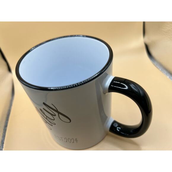 NIB MR AND MRS EST 2024 coffee mugs for wedding or anniversary gift keepsake - Picture 7 of 10